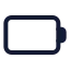 Battery icon with stroke standard style