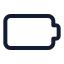 Battery icon with stroke standard style