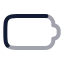 Battery icon with twotone rounded style