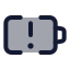 Batterywarning icon with duotone standard style