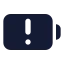Batterywarning icon with solid standard style