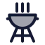 Bbqgrill icon with duotone standard style