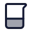 Beaker icon with duotone standard style