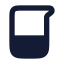 Beaker icon with solid rounded style