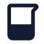 Beaker icon with solid standard style