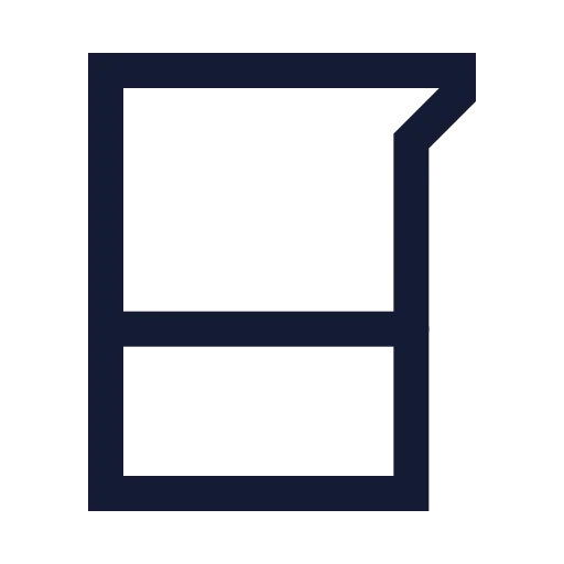 Beaker Icon in Stroke Sharp style