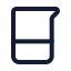Beaker icon with stroke standard style