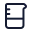 Beaker icon with stroke standard style