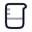 Beaker icon with twotone rounded style