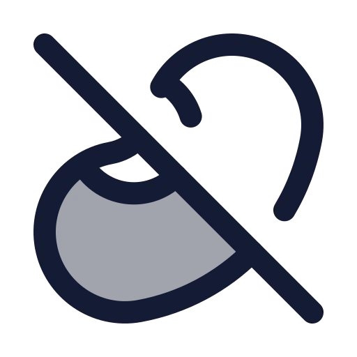 Bean Off Icon in Duotone Rounded style