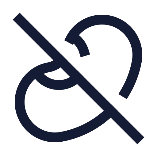 Bean Off Icon in Stroke Sharp style