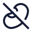 Beanoff icon with stroke sharp style