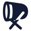 Bedug icon with solid rounded style