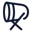 Bedug icon with stroke standard style