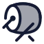 Bedug icon with duotone rounded style