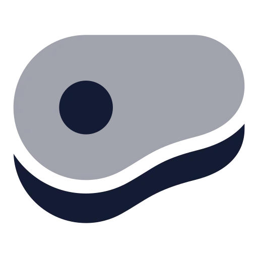 Beef Icon in Bulk Rounded style