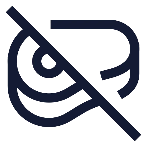 Beef Off Icon in Stroke Sharp style