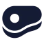Beef icon with solid standard style