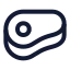 Beef icon with stroke sharp style