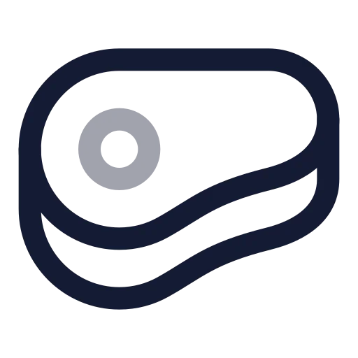 Beef Icon in Twotone Rounded style