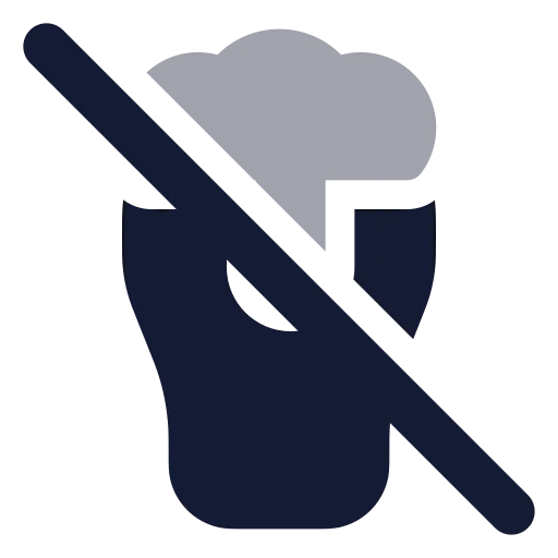 Beer Off Icon in Bulk Rounded style