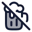 Beeroff icon with duotone rounded style