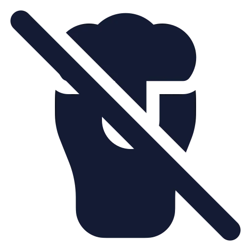 Beer Off Icon in Solid Rounded style