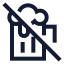 Beeroff icon with stroke sharp style