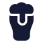 Beer icon with solid rounded style
