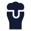 Beer icon with solid sharp style
