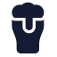 Beer icon with solid standard style