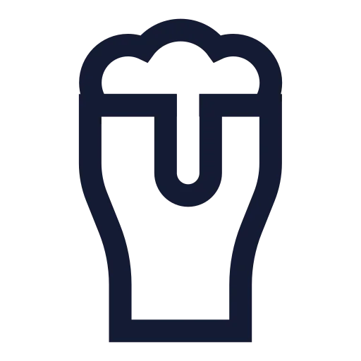 Beer Icon in Stroke Sharp style