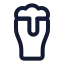 Beer icon with stroke standard style