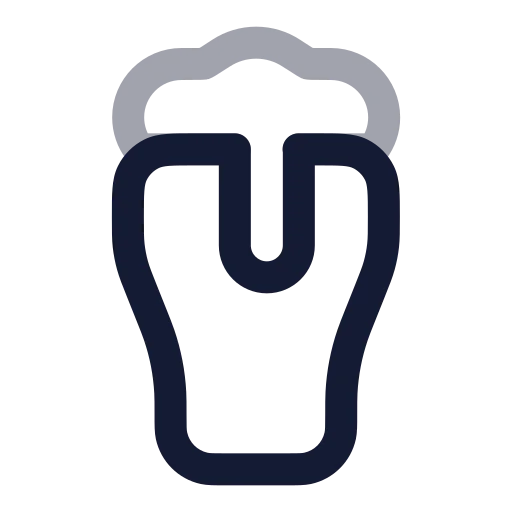 Beer Icon in Twotone Rounded style