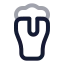 Beer icon with twotone rounded style