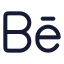 Behance icon with stroke rounded style