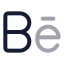 Behance icon with twotone rounded style
