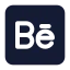 Behance icon with solid standard style