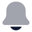 Bell icon with bulk rounded style
