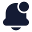 Belldot icon with solid sharp style