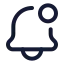 Belldot icon with stroke rounded style