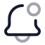 Belldot icon with twotone rounded style
