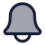 Bell icon with duotone standard style