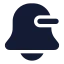 Bellminus icon with solid rounded style
