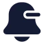 Bellminus icon with solid rounded style