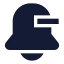 Bellminus icon with solid sharp style