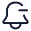 Bellminus icon with stroke rounded style