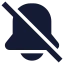 Belloff icon with solid sharp style