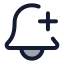 Bellplus icon with duotone standard style