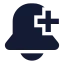 Bellplus icon with solid sharp style